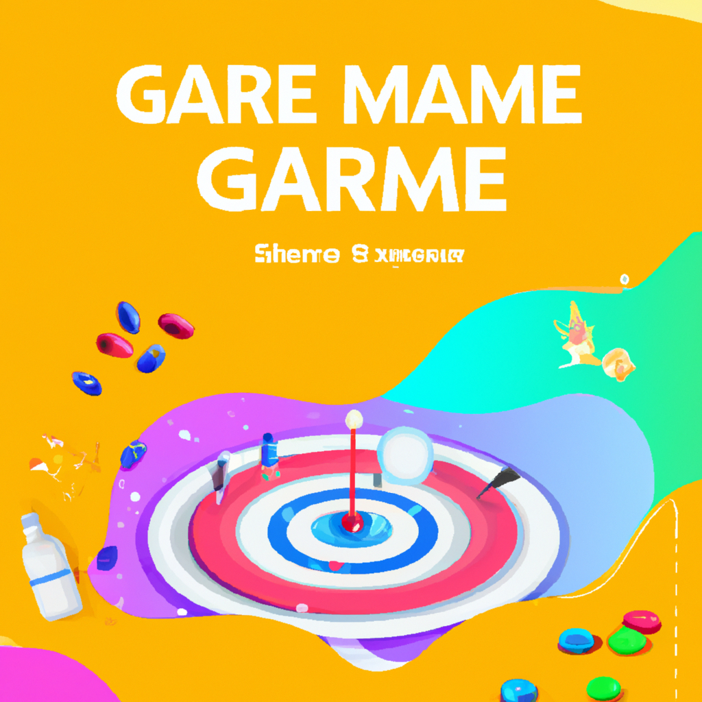 In-game screenshot: colorful arena